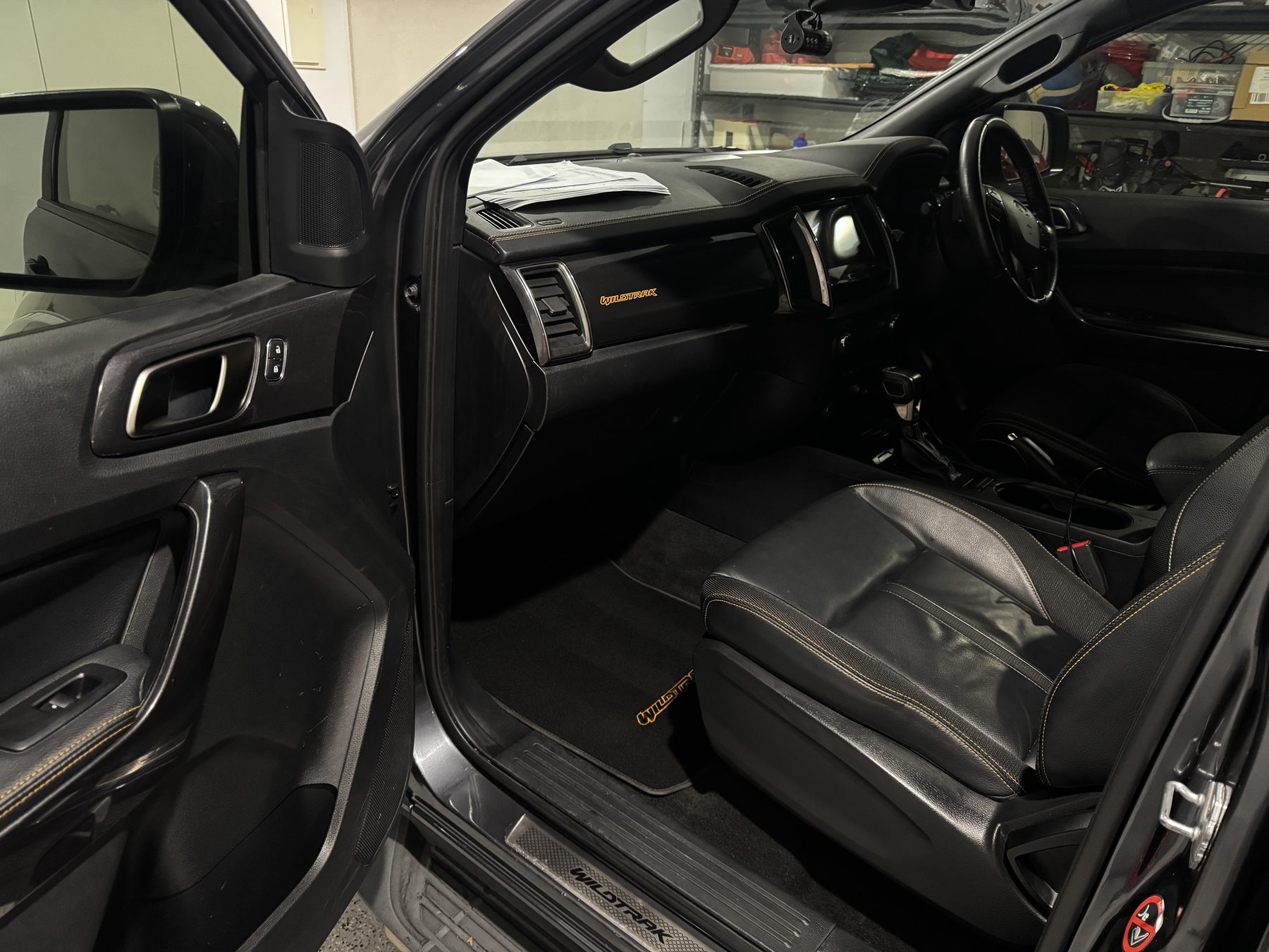 Carpet & footwell deep clean — after